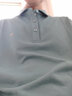 柒牌polo衫男短袖轻商务休闲夏男士纯色翻领上衣【7A抗菌2A防螨】NEW 灰紫(不变形领) S 实拍图