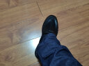 百丽男鞋缓震科技正装皮鞋商场同款真皮商务鞋7WB01AM3 绅士棕 38 实拍图