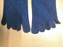 恒源祥男士五趾袜秋冬款全棉中筒分趾袜防臭纯棉五指袜脚趾袜子男 100%棉 黑2藏青2灰1 实拍图