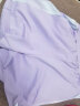 361°儿童短裤2024夏季轻运动系列女童中大童基础百搭针织短裤 紫 150 实拍图