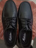 金迈王男鞋春秋季商务休闲皮鞋男中年爸爸鞋男士真皮头层牛皮软底大头鞋 黑色 41 实拍图