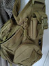 守护者单肩斜挎包男路亚户外帆布战术多功能大鞍袋单反相机摄影包 狼棕色【大号+内胆】 鞍袋包 实拍图