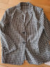 深呼吸DEEP BREATH女装轻薄抗皱复古通勤西装西服外套女A400692 黑白格 XL (5码) 实拍图