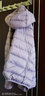 鸭鸭佟丽娅同款轻薄羽绒服女冬短款新款薄款高端时尚女款秋冬外套KXM 浅紫色【连帽款】 3XL 实拍图