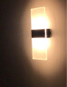 炬胜 LED床头灯壁灯创意简约卧室床头客厅餐厅酒店书房走廊过道阳台灯 黑色小号29*11cm【12W暖光】 实拍图