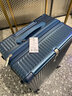 七匹狼行李箱男女新款拉链式扩容拉杆箱20英寸登机箱学生密码旅行箱皮箱 路虎蓝 20英寸 实拍图
