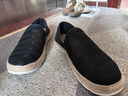 快乐玛丽（J&M）渔夫鞋男休闲2025春夏新款麻底编织一脚蹬百搭透气帆布单鞋男 黑色 40 250mm 实拍图