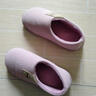 惠夫人冬季情侣棉拖鞋厚底包跟家居家室内防滑加绒韩版保暖棉拖鞋女 包跟款 栗紫 40-41 【适合39-40码穿】 实拍图