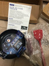 BLUE DIAMOND平底锅不粘锅煎锅陶瓷煎蛋煎饼牛排煎锅具家用燃气灶电磁炉适用 (无盖）蓝色 24cm 实拍图