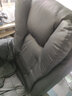 双木马 加厚可躺老板椅电脑椅家用办公椅子麻将椅会议椅靠背椅弓形座椅 皮艺-黑色 升级可躺款（带搁脚+无腰枕） 实拍图