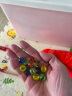 花友秀 玻璃球 弹珠机玻璃珠 园艺用品玻璃弹珠滚滚球套牛机透明玻璃珠 14mm玻璃球100粒 实拍图