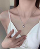 迪后（Dirholl）四叶草铂金项链女镶钻PT950吊坠白金锁骨链七夕情人节礼物送女友 铂金项链搭配白钻吊坠【免费刻字/代写贺卡】 实拍图
