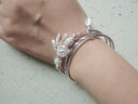 柯芙尼 S999足银三生三世手镯女多层镯子圣诞节礼物送女生女友老婆 圈口58MM(甄选礼盒)-情人节礼物 实拍图