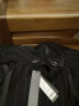 S.DEER圣迪奥夏时尚复古条纹不规则背带连衣裙连衣裙S20261228 黑色/91 XL/175 晒单实拍图
