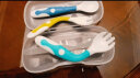 babycare宝宝辅食勺 儿童餐具训练可弯头勺叉 儿童勺子套装（2个装） 2108珀绿 实拍图