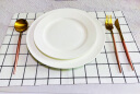 沐顺 304西餐餐具 不锈钢牛排刀叉勺套装 白金三件套（刀叉勺） 实拍图