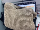 鸥咖诺 草编包女2025新款夏季海边度假沙滩单肩包森系大容量手工编织包 米色 实拍图