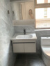欧帝奴（OUDINU）浴室柜 陶瓷一体盆 卫生间洗脸台盆柜组合 智能洗手台 洗漱台套装 皓月白70cm抽拉龙头 实拍图