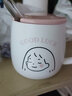畅印 水杯女学生韩版马克杯带盖勺情侣杯子陶瓷杯可爱咖啡杯喝水杯 大头头女孩(460ml带盖勺) 实拍图