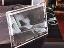 心生忆 照片摆台定制洗照片制作水晶玻璃相框定做打印相片刻字logo纪念 A4镜面框 实拍图