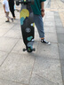 ZBOARDS专业长板dc舞板男生女生刷街代步平花板速降全能板初学滑板 117cm黑云 蓝桥白轮 实拍图