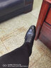 【发顺丰空运】上顿丹尼孟克鞋搭扣僧侣商务正装皮鞋男士真皮英伦套脚头层牛皮大码小码隐形内增高结婚鞋 黑色 42 实拍图
