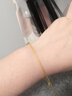 菜百首饰 黄金脚链 足金时尚简约麻绳女士脚链 计价 HJ 足金 约4.16g 约23cm 实拍图