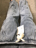 至唯cleanfit秋季bootcut黑色弯刀微喇牛仔裤男vibe美式修身直筒裤子 黑色 M 【推荐90-110斤】 实拍图