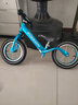飞鸽（FG FLYING PIGEON）儿童平衡车1-3岁无脚踏滑步车宝宝2-6岁双轮轻便1209两轮滑行车 充气轮铝架 14寸 冰蓝 [105-130CM] 实拍图