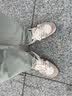 飞跃（Feiyue）官方男鞋夏季新款鞋子男时尚百搭经典板鞋男潮流网面透气跑步鞋男 米/棕 41 (255mm) 实拍图