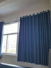 赫伊莎窗帘免打孔安装套装遮光免安装卧室飘窗简易小窗户房间保暖短帘 北欧双面遮光-藏青色(深蓝) 定制/含伸缩杆每米布料单价 件 实拍图