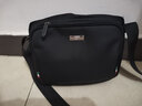 七匹狼男包单肩包男士包包斜挎包大容量多层背包男牛津布包休闲斜肩包包 黑色横款 实拍图