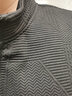 千纸鹤休闲卫衣男春秋款立领拉链上衣服男士立体感提花潮外套15666 01C黑色 2XL 实拍图