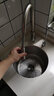 箭牌（ARROW） 水槽单槽304不锈钢水槽套餐一体拉伸加厚拉丝方槽洗碗池洗菜盆 403*403圆槽（配不锈钢抽拉龙头） 实拍图