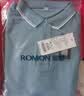 罗蒙（ROMON）两件装短袖t恤男翻领夏季新款冰丝透气polo领打底男士商务体恤衫 藏青+灰绿 3XL 实拍图