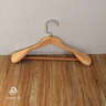 俏天下（Betterall）俏天下实木衣架子西服衣挂大衣衣服挂无痕衣撑衣服撑子西装防滑 男款扁钩原木色 4支装 实拍图