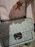 Cuud原创包包女小众设计链条女包单肩腋下包斜挎小方包新年情人节礼物 浅灰 实拍图
