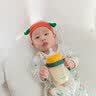 小袋鼠巴布（JOER BABU）奶瓶新生婴儿宽口径PPSU宝宝奶瓶0- 6个月以上学饮一岁带手柄礼盒 松柏绿 260ml 奶瓶+鸭嘴+吸嘴+背带 实拍图