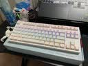 GANSS 3104TPro/3087TPro/3108TPro客制化机械键盘104键高斯三模RGB无线键盘蓝牙有线插拔办公游戏键盘 3087TPro白色【侧刻下灯位三模RGB】 KTT风信紫轴（厂润 实拍图