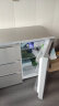 航天民生 BCD-210CV 210升 卧式冰箱家用双门冰柜式 小型柜式 橱柜嵌入式矮电冰箱 酷金 实拍图