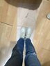 ZHR小白鞋女牛皮面增高显瘦休闲鞋女网红INS潮厚底女鞋舒适松糕鞋 G321 米色 38 实拍图