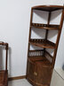 八方客红木家具非洲花梨（学名：刺猬紫檀）茶水柜中式全实木餐边柜 三层三角柜（边长46*高176cm） 实拍图