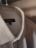 巴鲁特【DP免烫】男士衬衫男高级感商务白衬衣男款春秋纯棉长袖衬衫 长袖方领白色 175 /96A (50) 实拍图
