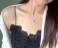 纪蔻（JESCAKOO） 一鹿有你跳动的心项链女足银锁骨链项链送女友老婆结婚 白金白锆 实拍图