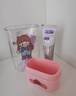 易旅（Etravel）旅行迷你洗漱杯 牙具盒套装可拆2个漱口杯刷牙杯收纳盒 贝尔粉 实拍图