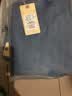BILLION纯棉牛仔裤男直筒中腰四季款秋冬厚款轻商务休闲裤子中青年B15114 114中蓝（11盎款） 常规 33 (2.53尺) 实拍图