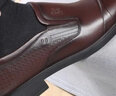 老人头（LAORENTOU）皮鞋男士商务正装鞋头层牛皮套脚防滑透气休闲鞋 A90205 棕 39  实拍图