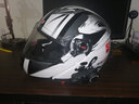 LS2头盔   摩托车头盔   赛车跑盔  机车  卡丁车  FF358 黑白弹道 XL头围57-58 实拍图