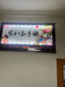 康巴丝（Compas） LED数码万年历电子钟表挂墙壁画钟表客厅挂钟夜光日历表石英钟 家和万事兴孔雀79*42cm 实拍图