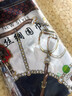 达芬奇密码 春秋缎面大方巾长巾丝巾女 新款国风保暖丝巾 桑海远航 水蓝 实拍图